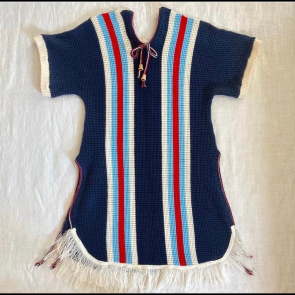 Vintage bohemian 1980’s poncho sweater.